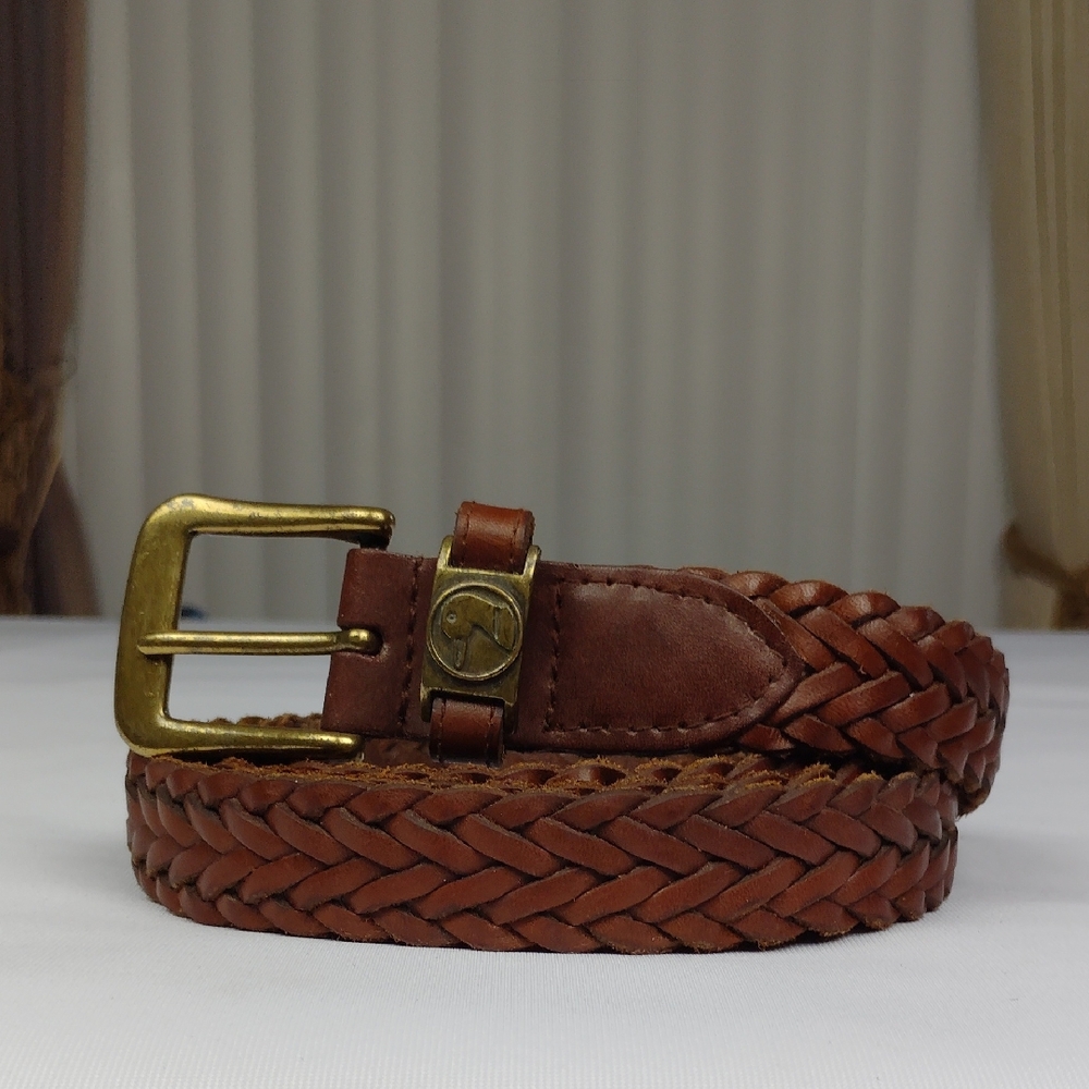 Duck Head Men's Braided Leather Belt.